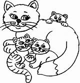Kitten Cat Drawing Coloring Pages Getdrawings sketch template