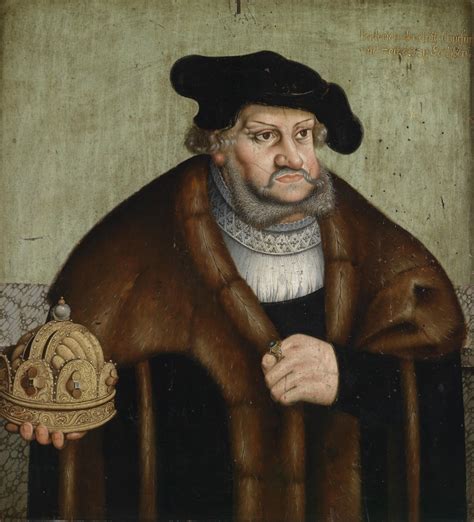 portrait  frederick iii elector  sa lucas cranach lancien en reproduction imprimee ou