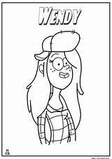 Wendy Coloring Pages Getcolorings Gravity Falls sketch template