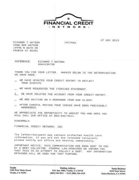 sample letter  credit bureau  remove judgement printable receipt