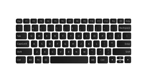 computer keyboard keys vector art icons  graphics