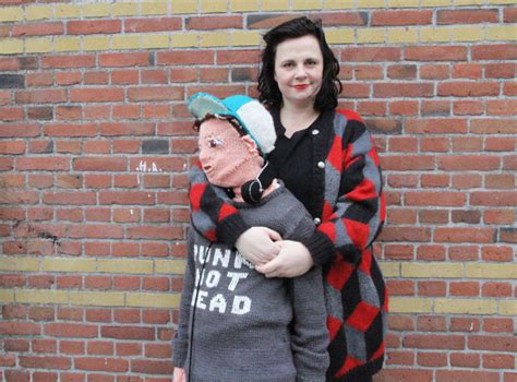 completely normal mother of teenage son knits a fabric version of him so they can still cuddle