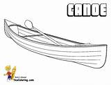 Canoe Coloring Boat Pages Template Boats Rugged Yescoloring Ship Fishing Sheet sketch template