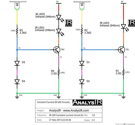 constant current infrared led emitter circuit analysir blog