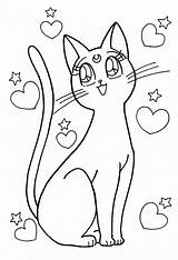 Gatos Malvorlagen Gata Cores Relaxar Pintar Ausmalbilder Zeichnen Katzen Malbögen Malbücher Färbung Tierzeichnungen sketch template