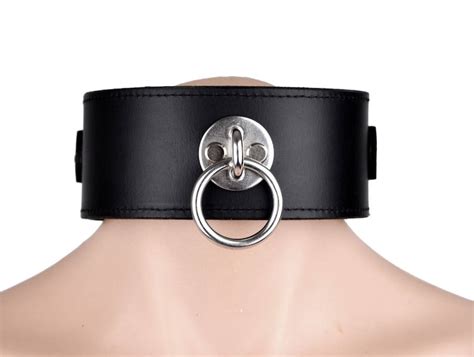 black premium heavy duty locking bondage collar stunning etsy