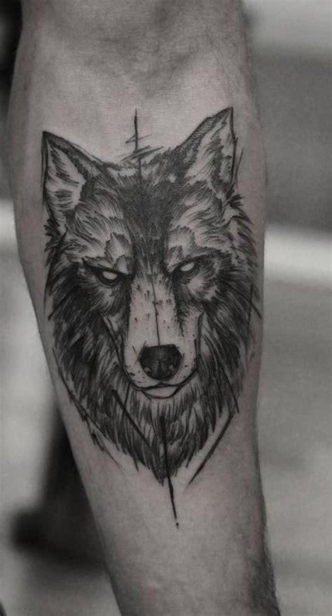 Forearm Wolf Tattoo Ideas For Men