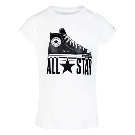 buy girl s converse all star classic white t shirt rookie usa