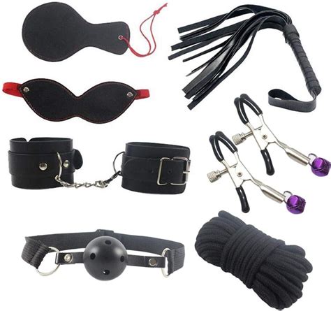 porn products games 8 pcs set gag nipple clamps whip collar
