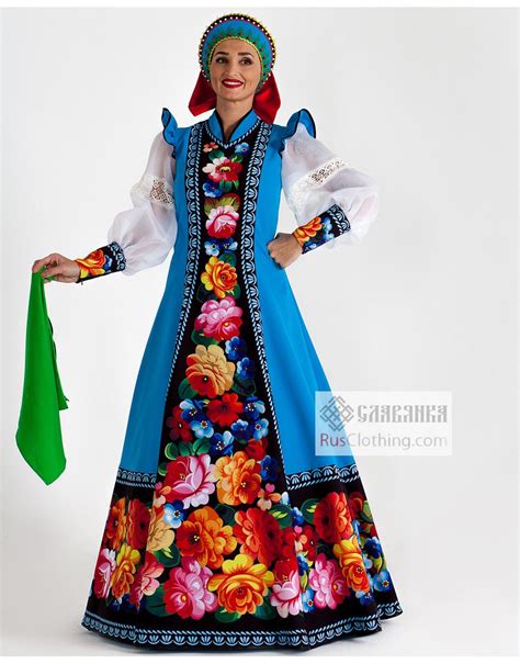 Traditional Costume Zhostovo Of Russia Russian Clothing Russian