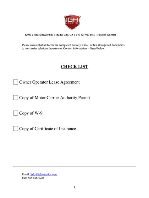 owner operator lease agreement fill  printable fillable