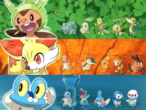 Top Six Grass Type Starters Pokémon Amino