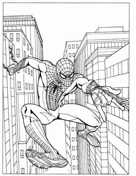 spiderman coloring pages high resolution clip art library