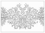 Forest Enchanted Coloring Johanna Basford Pages Postcards Adult Colouring Book Adults Garden Printable Coloriage Erwachsene Volwassenen Voor Mandala Para Choose sketch template
