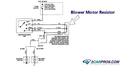 view  wiring diagram ac blower motor resistor