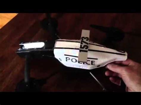police parrot ardrone  modification youtube