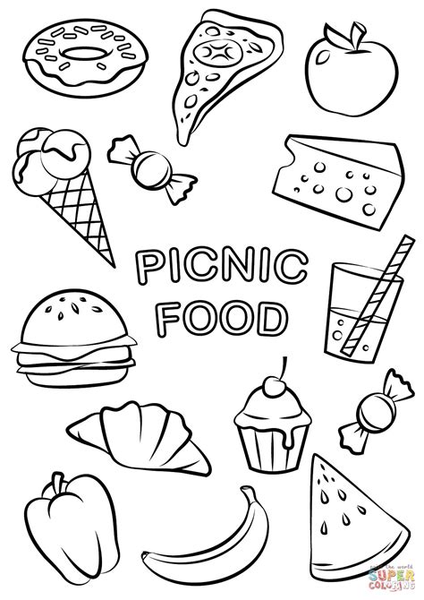 plate  food coloring page  getcoloringscom  printable