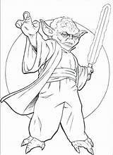 Yoda Coloring Pages Master Wars Star Getcolorings Color Printable Getdrawings sketch template