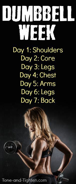 at home workouts with dumbbells tone and tighten