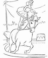 Circus Coloring Pages Horse Big Animals Kids Animal Printable Lady Colors Horses Colouring Color Print Pony Sheet sketch template