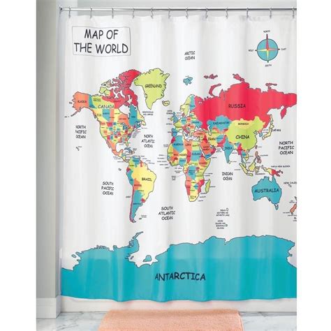 fabric shower curtain world map world map fabric fabric shower