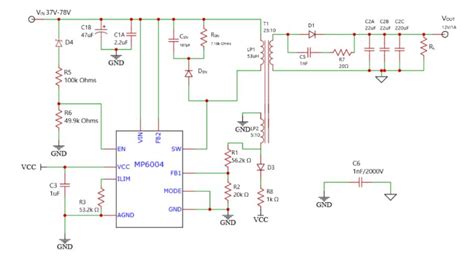 flyback converter  power conversion device