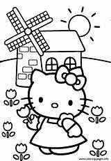 Kitty Hello Coloring Pages Spring Colouring Printable Print Para Colorear Sheets sketch template