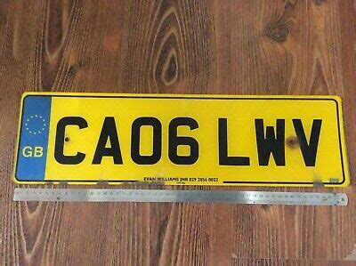 united kingdom gb great britain license plate ca lwv big size ebay