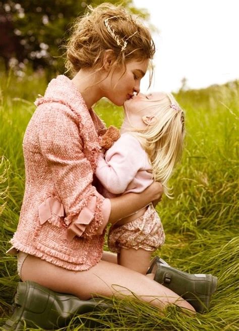 Mother Daughter Love Kissing Pinterest