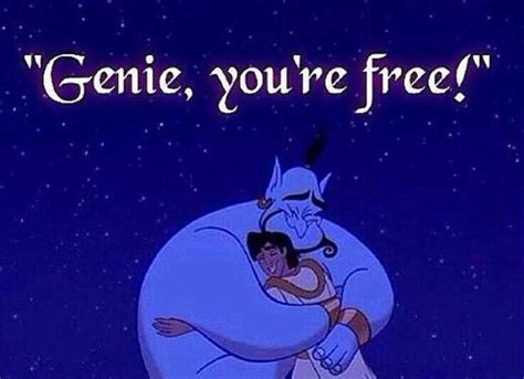 Aladdin Genie Youre Free R I P Robin Williams Disney And