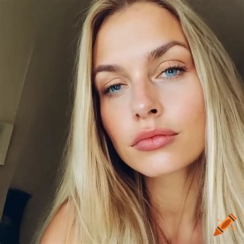 Blonde Swedish Woman With A Captivating Gaze And Natural Beauty On Craiyon