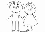 Grandparents Drawing Coloring Parents Preschool Drawings Paintingvalley sketch template