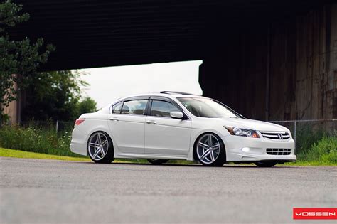 bespoke white honda accord  vossen rims caridcom gallery