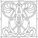 Jugendstil Malvorlagen Vetrate sketch template