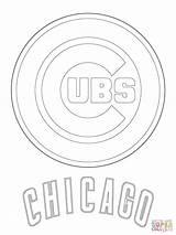 Cubs Coloring Chicago Pages Logo Printable Baseball Mlb Bears Color Print Sport Logos Sheet Tennessee Titans Mets Supercoloring Sports Dodgers sketch template