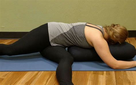 relaxing yoga bolster pillow poses journeys  yoga yoga bolster