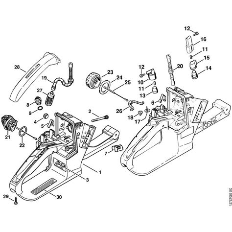 stihl  chainsaw sw parts diagram tank