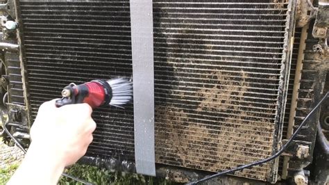 safely cleaning  air conditioning condenser youtube