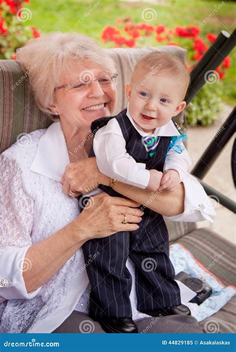 Grandma With Grandson Stock Image Image Of Adore Happy 44829185