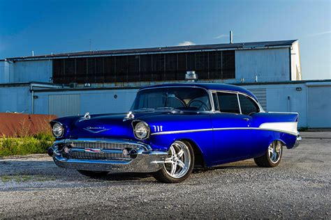 gorgeous pro touring style  chevy bel air hand