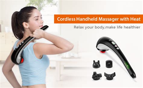 Snailax Handheld Back Massager Rechargeable Percussion Massage With
