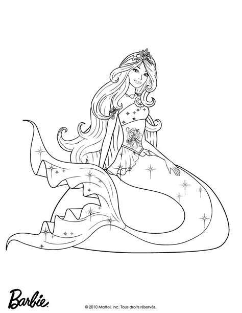 barbie mermaid coloring pages getcoloringpagescom