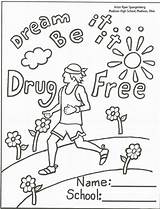 Red Coloring Drugs Pages Say Anti Ribbon Week Drug Color Sheets Just Printable Smoking Recovery Drawing Kids Clipart Activities Colouring sketch template