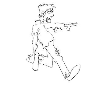 zombie coloring page