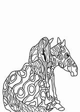 Kleurplaat Paarden Malvorlage Fohlen Puledro Chevaux Mozaiek Pferd Cavallo Adulte Paard Veulen Kleurplaten Mosaik Pferden Educolor Wedstrijd Imprimer Kleurplaatjes Stilizzato sketch template