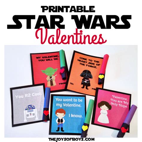 stellar star wars valentines   printables random acts