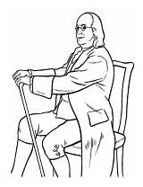 Coloring Americans Pages Famous People Usa Franklin Printables Benjamin Historic History Important Ben sketch template