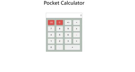 simple pocket calculator  javascript  source code codezips