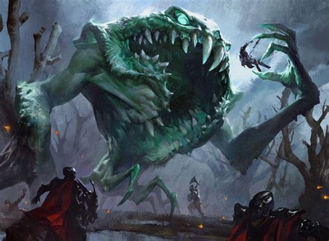 Mtg Art Yargle Glutton Of Urborg From Dominaria Set By