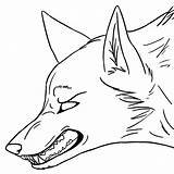 Coloring Wolf Drawing Pages Anime Wolves Easy Drawings Face Sketch Cool Base Rocks Zeichnung sketch template